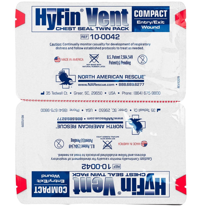 HyFin Vent Compact Chest Seal Twin Pack
