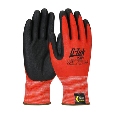 PIP 09-K1640 G-Tek KEV Seamless Knit Kevlar Glove with Nitrile Coated Foam Grip