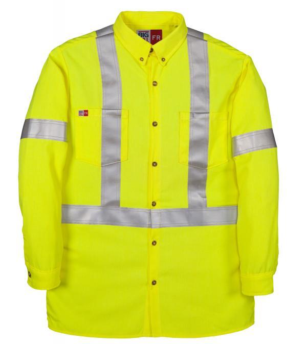 Big Bill Tencate Tecsafe® Plus Class 3 Hi Vis FR Dress Shirt