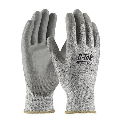 PIP 16-530 G-Tek PolyKor Seamless Knit Glove with Polyurethane Coated Smooth Grip