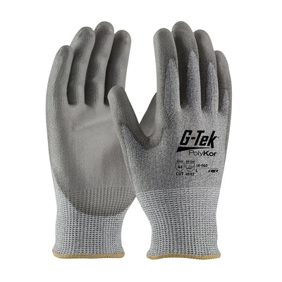 PIP 16-560 G-Tek PolyKor Seamless Knit Glove with Polyurethane Coated Smooth Grip