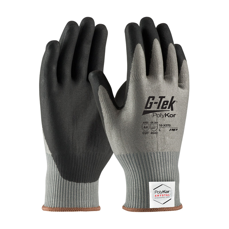 PIP 16-X570 G-Tek PolyKor Xrystal Seamless Knit Glove with NeoFoam Coated Palm