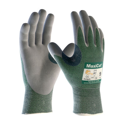 PIP 18-570 MaxiCut Seamless Knit Glove with Nitrile Coated MicroFoam Grip