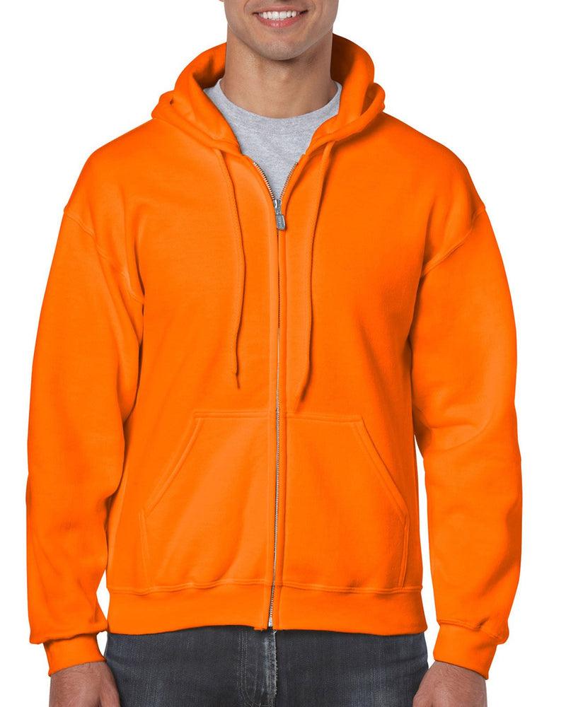 Gildan 18600 Hi Vis Full Zip Hooded Sweatshirt