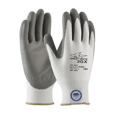 PIP 19-D322 Great White 3GX Seamless Knit Dyneema Diamond Glove with Polyurethane Coated Smooth Grip