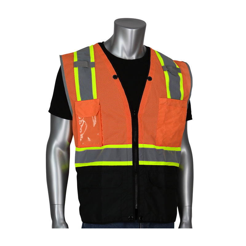 PIP 302-0650D ANSI Class 2 Two Tone Ripstop Surveyor Vest