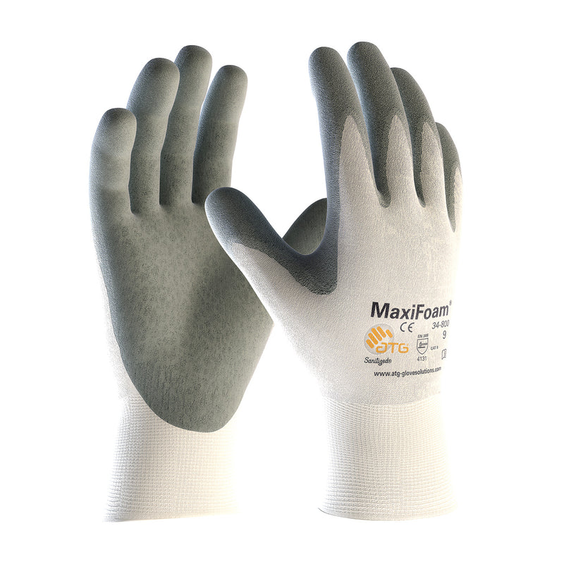 PIP 34-800 MaxiFoam Premium Seamless Knit Nylon Glove with Nitrile Coated Foam Grip