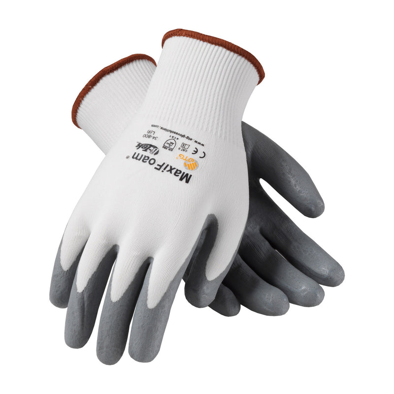 PIP 34-800 MaxiFoam Premium Seamless Knit Nylon Glove with Nitrile Coated Foam Grip