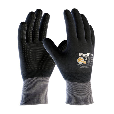 PIP 34-846 MaxiFlex Endurance Seamless Knit Nylon Glove with Nitrile Coated MicroFoam Grip