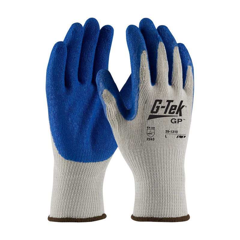 PIP 39-1310 G-Tek GP Seamless Knit Polycotton Gloves with Latex Coated Grip
