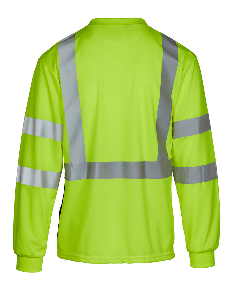 MAX Apparel MAX455 Class 3 Hi Vis Black Bottom T-Shirt