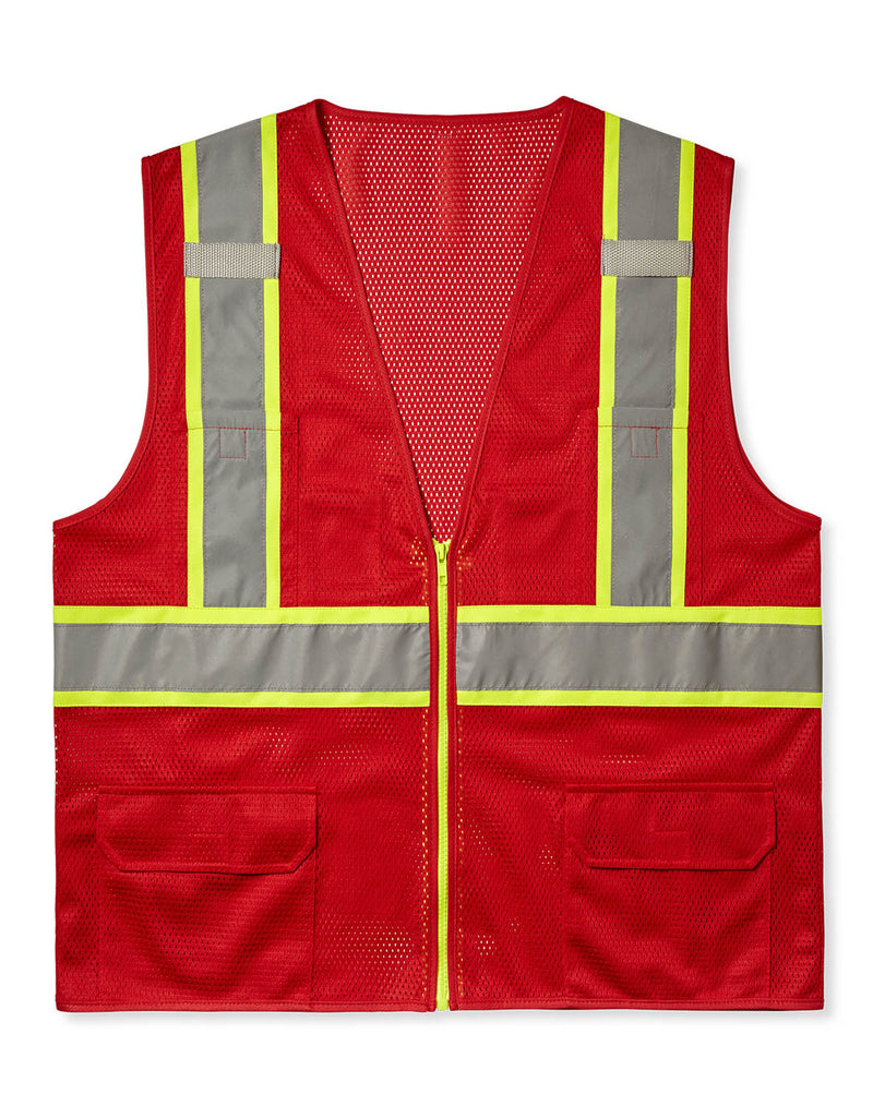 MAX Apparel MAX432 Enhanced Visibility Red Safety Vest