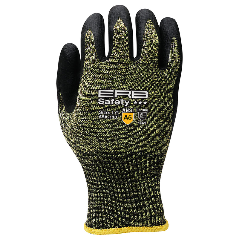 A5A-110 Aramid Cut Glove with Nitrile Micro-Foam Coating - 1 Dozen