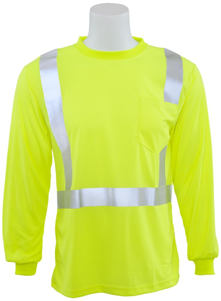 ERB 9007S Class 2 Hi Vis Long Sleeve T-Shirt