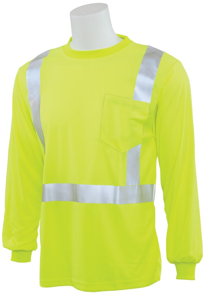 ERB 9007S Class 2 Hi Vis Long Sleeve T-Shirt