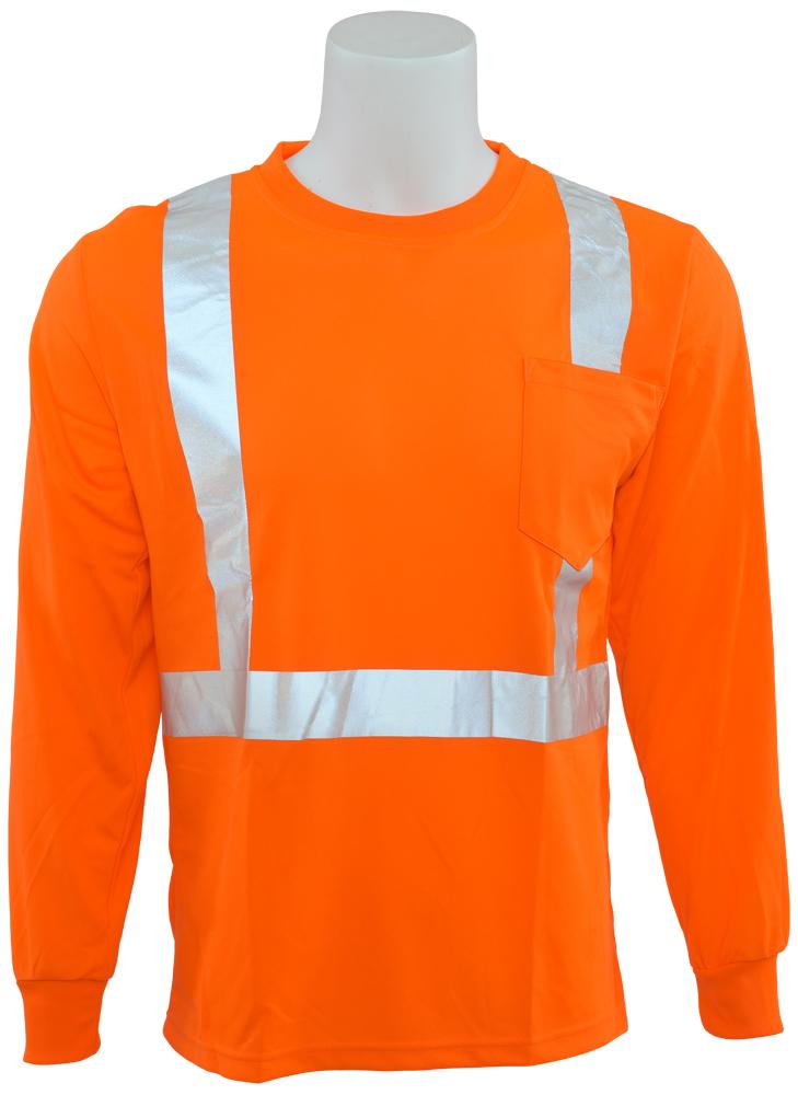 ERB 9007S Class 2 Hi Vis Long Sleeve T-Shirt