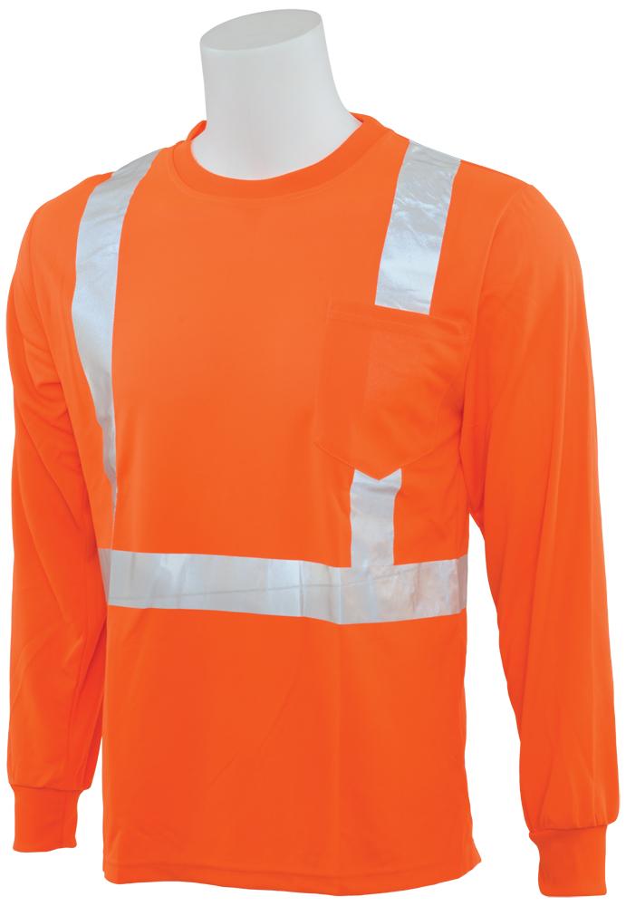 ERB 9007S Class 2 Hi Vis Long Sleeve T-Shirt