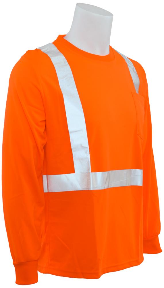 ERB 9007S Class 2 Hi Vis Long Sleeve T-Shirt