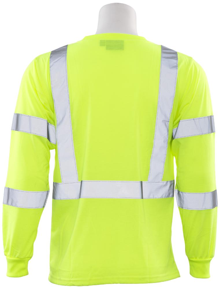 ERB 9804S Class 3 Hi Vis Long Sleeve T-Shirt
