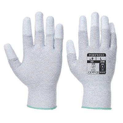 Portwest A198 Antistatic PU Fingertip Glove