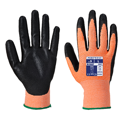 Portwest A643 ANSI Amber Cut Nitrile Foam Glove