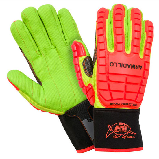 Southern Glove ACHMECGO Arma Tuff Armadillo Hi Vis Impact Gloves