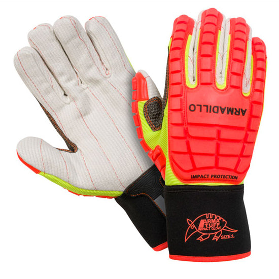 Southern Glove ACHMECNO Arma Tuff Armadillo Hi Vis Orange Impact Gloves