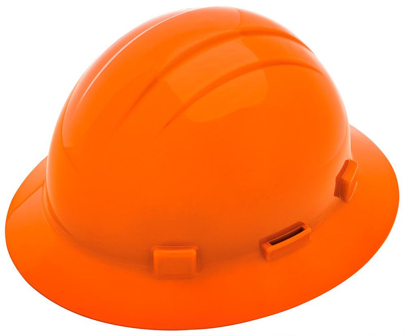 ERB Americana Full Brim Hard Hat with 4-Point Ratchet Suspension and Accessory Slots