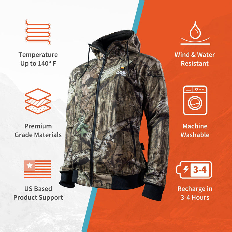 Gobi Heat Shadow Heated Hunting Hoodie - Mossy OakÂ® Camo