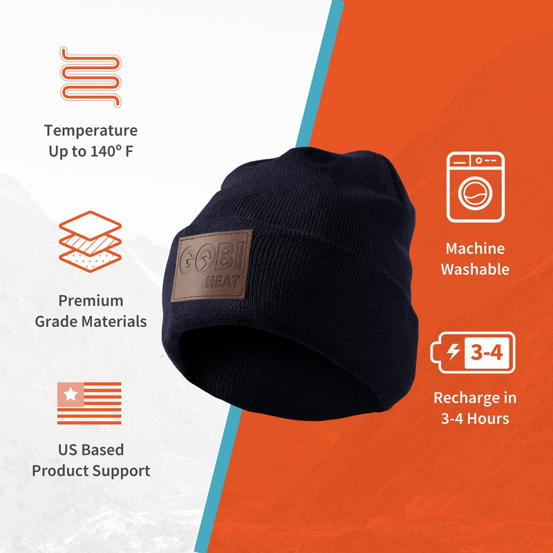 Gobi Heat Summit Mens Heated Beanie