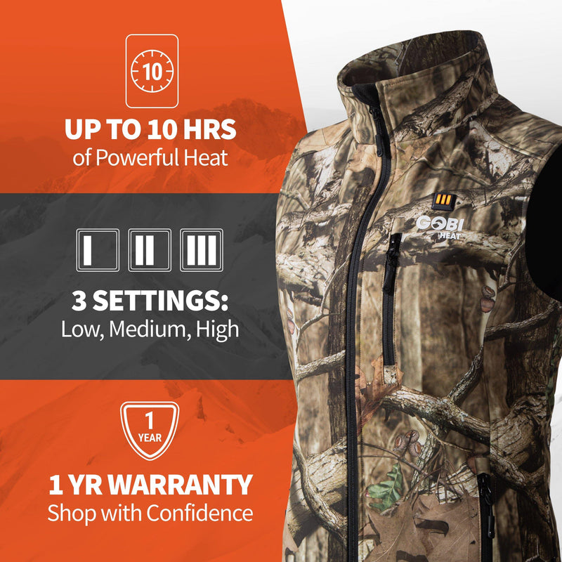 Gobi Heat Colorado Womens Heated Hunting Vest - Mossy OakÂ® Camo