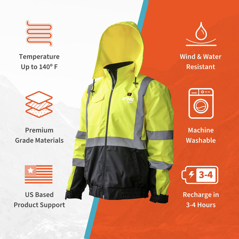 Gobi Heat Flash Heated Hi Vis Jacket (2020)