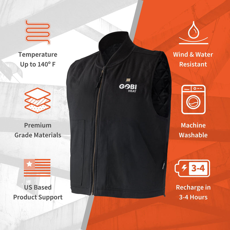 Gobi Heat Ibex Mens Heated Workwear Vest