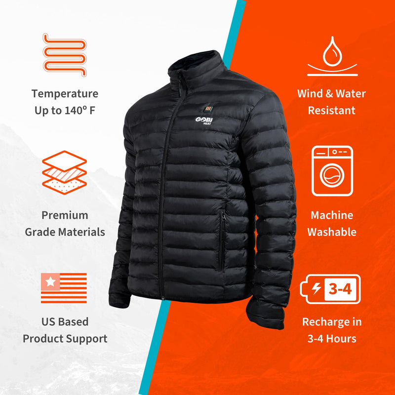 Gobi Heat Wolf Mens Heated Jacket