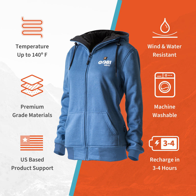 Gobi Heat Ridge Womens Heated Hoodie