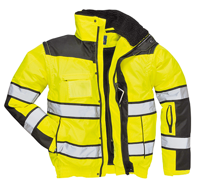 Portwest UC466 Hi-Vis Classic Bomber Jacket