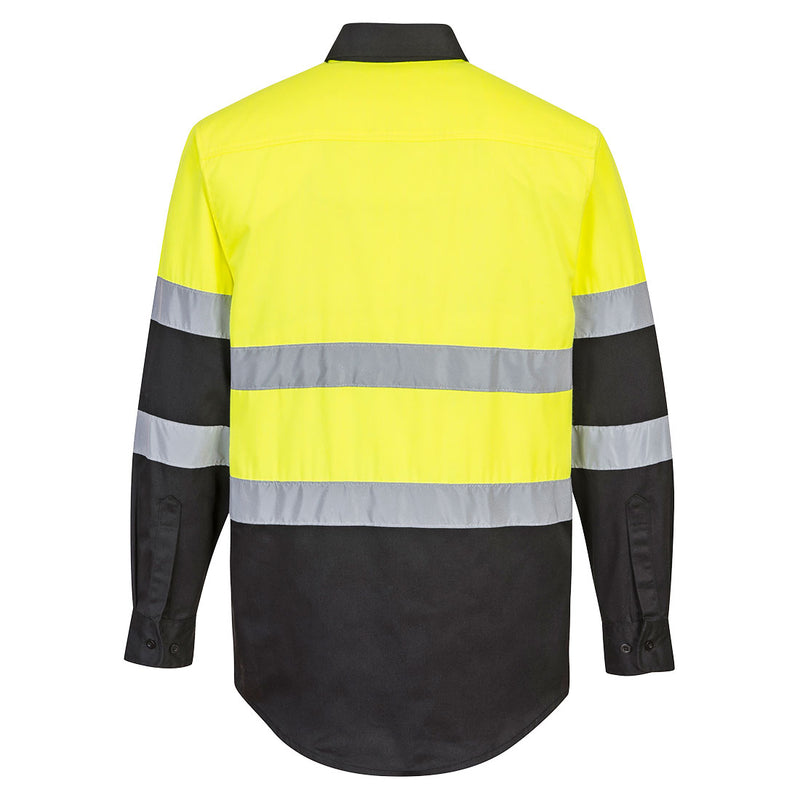 Portwest E066 Two Tone ANSI Long Sleeve Hi Vis Shirt