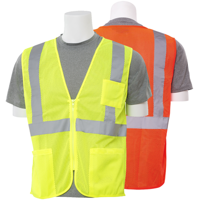 ERB S363P Class 2 Hi Vis Economy Mesh Safety Vest