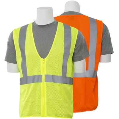 ERB S363 Class 2 Hi Vis Economy Mesh Safety Vest