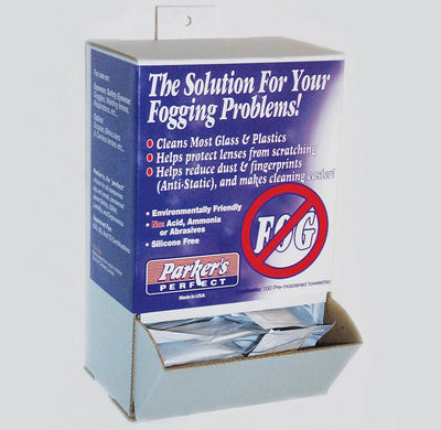 ERB 15697 FP100 Parkers Anti-Fog Towelettes