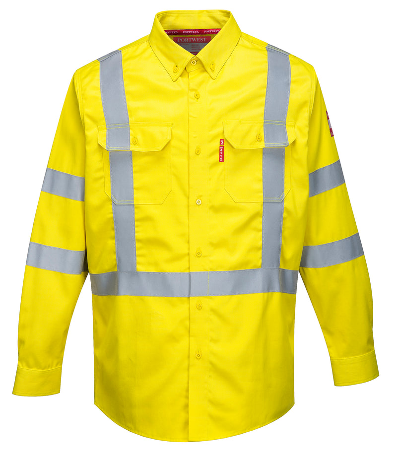 Portwest FR95 Bizflame 88/12 FR Hi Vis Shirt