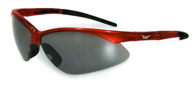 Global Vision Fast Freddie Orange Safety Glasses with Smoke Lenses, Gloss Orange Frames