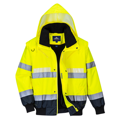 Portwest G465 Glowtex 3-in-1 Bomber Jacket