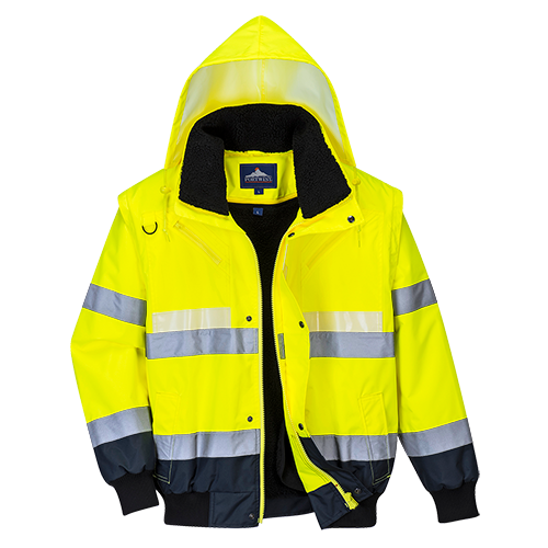 Portwest G465 Glowtex 3-in-1 Bomber Jacket