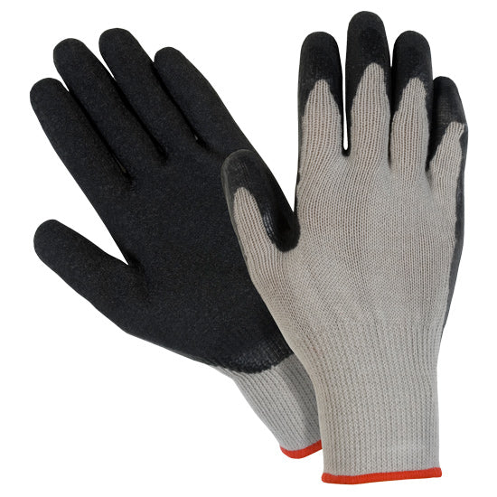 Southern Glove GCBLLPD Gray Polycotton Latex Palm Coated Gloves
