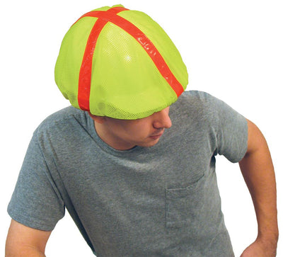 ERB S291 Hi Viz Lime Hard Hat Cover, Pack of 3