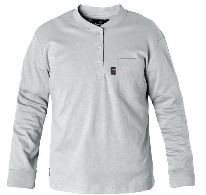 Flamesafe Long Sleeve Flame Resistant Henley Shirt