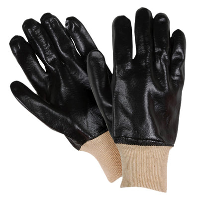 Southern Glove I885KW Black PVC Coated Knit Wrist Gloves