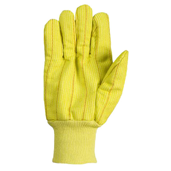 Southern Glove ICHF18FY Medium Weight Fluorescent Yellow Polycotton Gloves