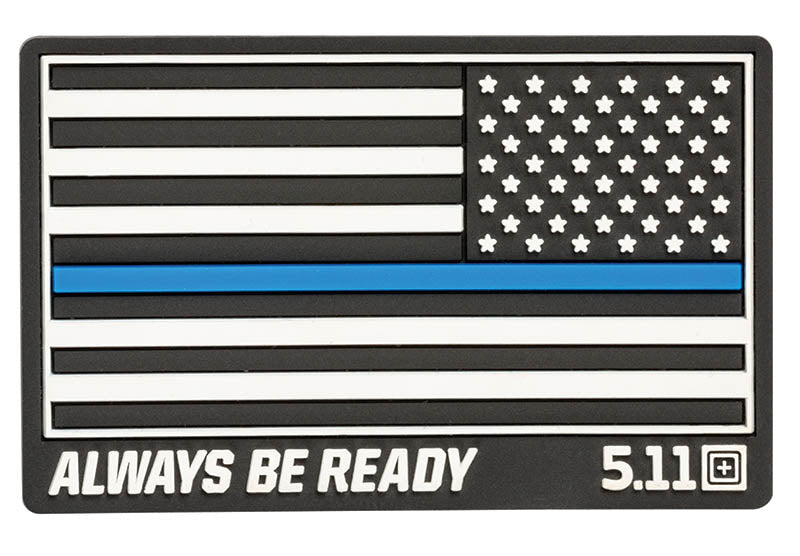 Thin Blue Line Reverse Rubber Patch